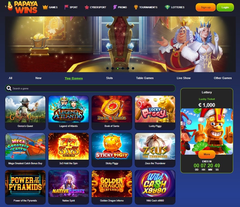 Experience Unmatched Entertainment Play at Papaya Wins Casino